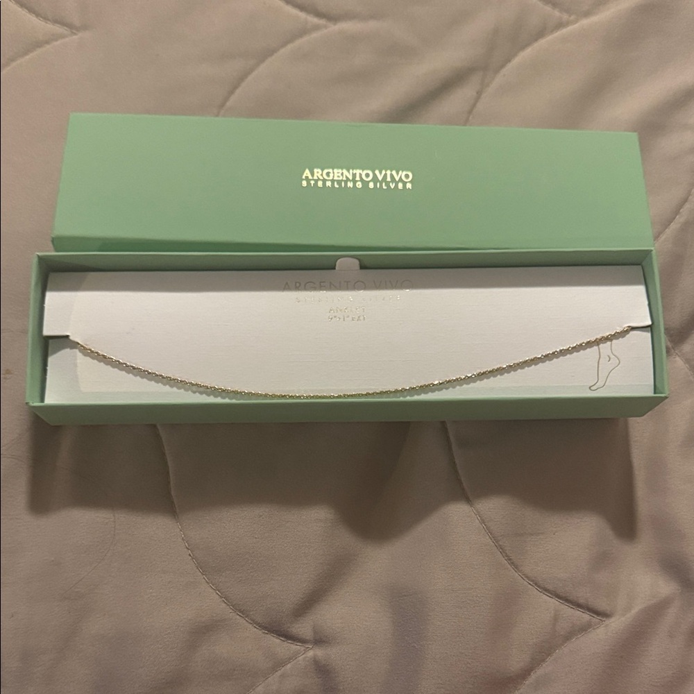 Argento Vivo Delicate Gold anklet